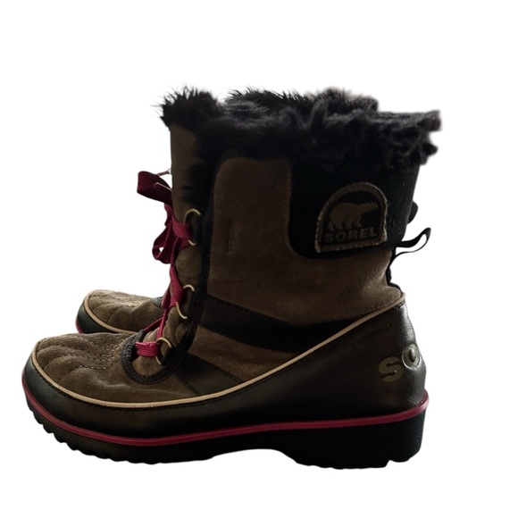 Sorel Shoes - SOREL Tivoli II Waterproof Suede/Leather Lace-Up Boot Size US 8.5 Nori/Black